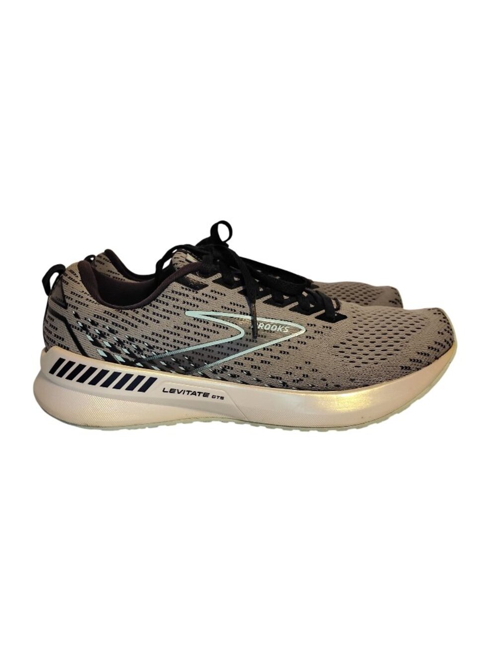 Brooks Levitate GTS 5 Womens 9 Gray Silver Running Sneakers Shoes